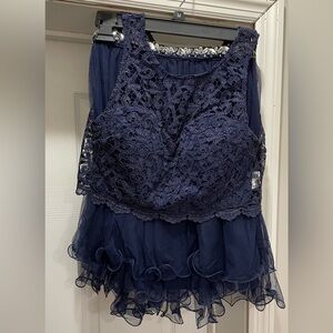 2 piece formal dress